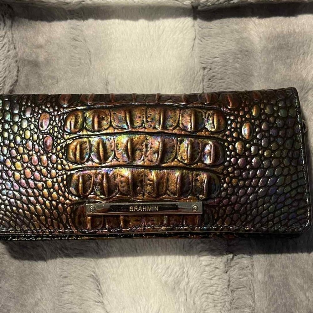 Rainbow Sheen Brahmin Wallet